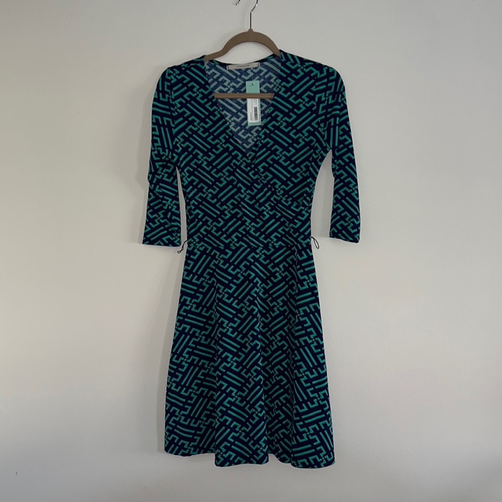 41Hawthorn Renesme Graphic Print Faux Wrap Dress